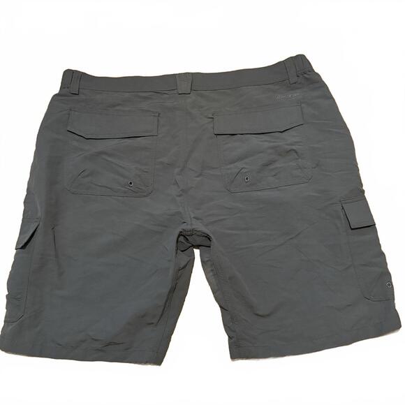 White Sierra cargo hiking shorts quick-dry charcoal gray XXL elastic‎ waist - Picture 2 of 3